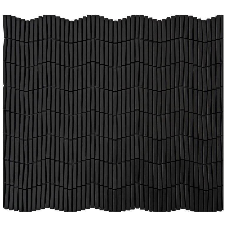 Emser Revify 0.1" x 1.3" Keys Mosaic 10" x 12" Matte  Nero 