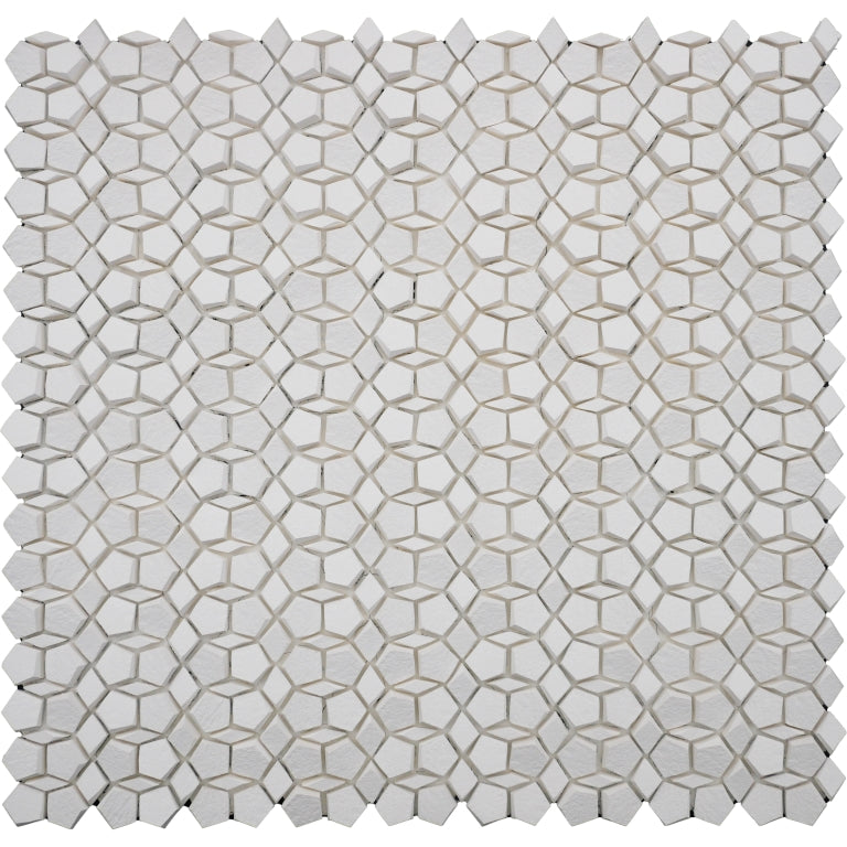 Emser Revify 12" x 12" Penta Mosaic Matte White 