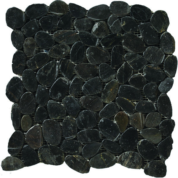 Emser Flat Rivera 12"x12" Black Flat