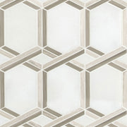 MS International Decorative Mosaic 12" x 12" Geometric Royal Link
