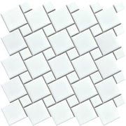 Emser Spin 11" x 11" Dot Mosaic White