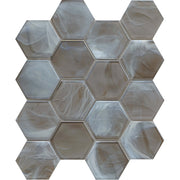 Emser Splash 11" x 13" Hexagon Mosaic 3.11" x 3.54" Tan