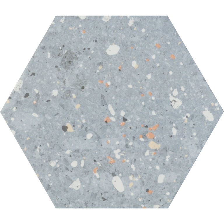 Emser Tatsu 10" x 11" Hexagon Satin Azul 