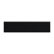Emser Times Square 3" x 12" Square Bullnose Matte  Black 