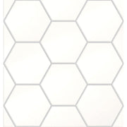Emser Times Square 4" x 4" Square Mosaic 10" x 13" Polished White 