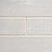 MS International Urbano 12" x 12" 3D MIX 4" x 12" Glossy Dusk