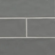 MS International Urbano 12" x 12" Subway 4" x 12" Glossy Graphite