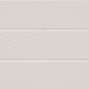MS International Urbano 12" x 12" 3D MIX 4" x 12" Glossy Pure