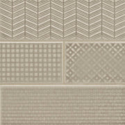 MS International Urbano 12" x 12" 3D MIX 4" x 12" Glossy Warm Concrete