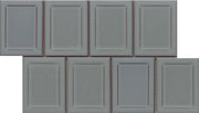 Emser Cuadro Frame 9" x 14" Mosaic 4" x 5" Polished Gray