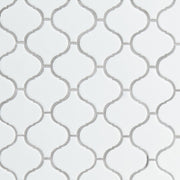 MS International Domino 12" x 12" Arabseque White