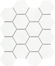 Emser Catch 10" X 12" Hexagon Mosaic 3" Glossy Ice