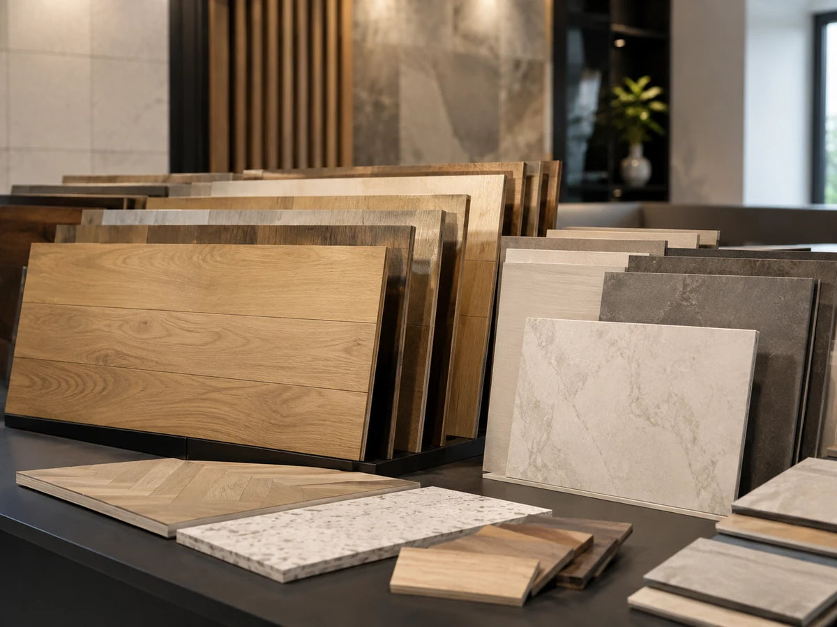 Flooring samples at Capital Floorings
